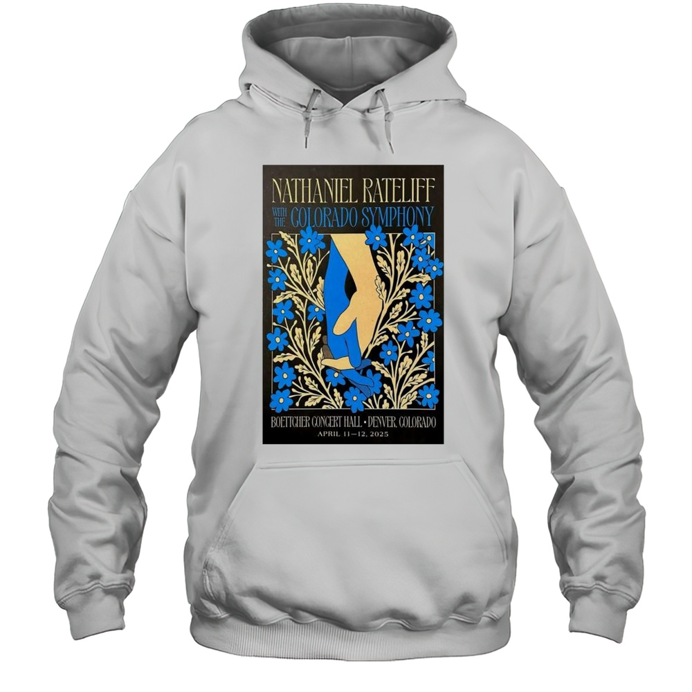 Nathaniel Rateliff Show Apr 11-12 2025 Boettcher Concert Hall Denver CO T-shirt Unisex Hoodie