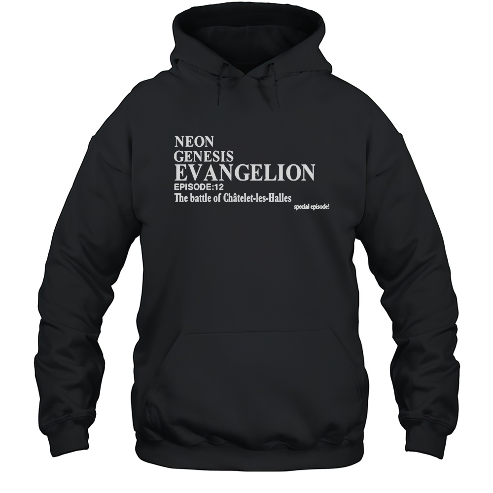 Official Neon Genesis Evangelion Episode 12 The Battle Of Chtelet-Les-Halles T-Shirt Unisex Hoodie
