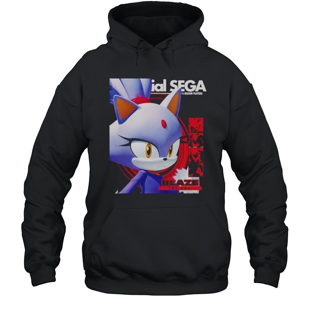 Official Sega Dreamcast Blaze The Cat Shirt Unisex Hoodie