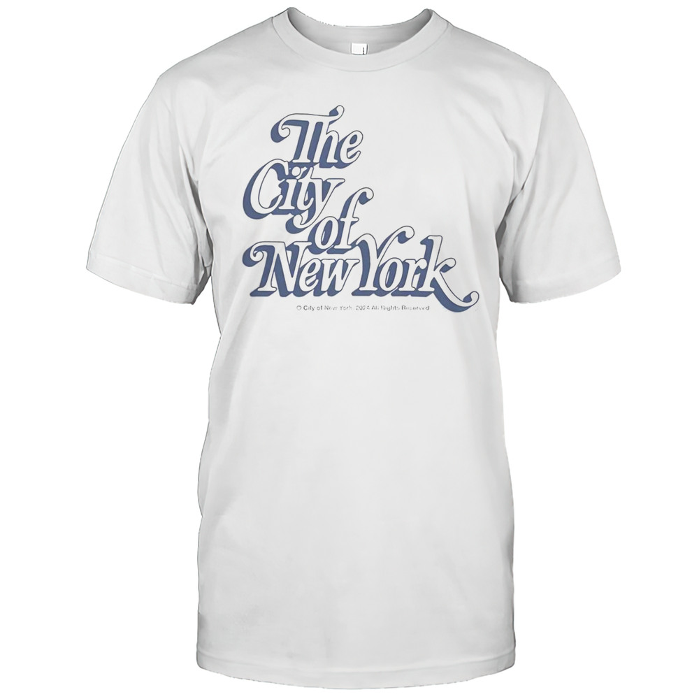 Official The City Of New York Drop Shadow T-Shirt