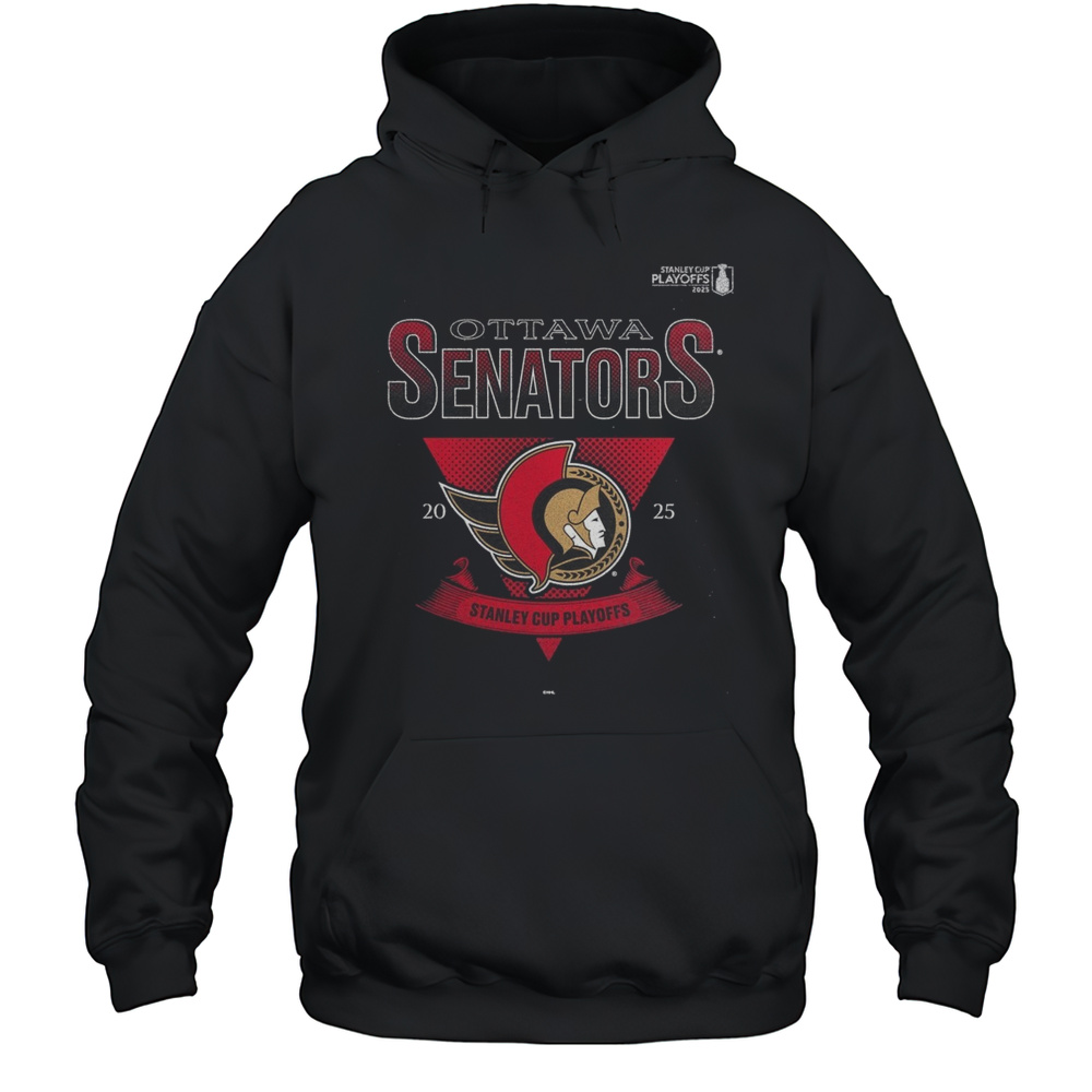 Ottawa Senators 2025 Stanley Cup Playoffs Crossbar Tri-Blend Shirt Unisex Hoodie