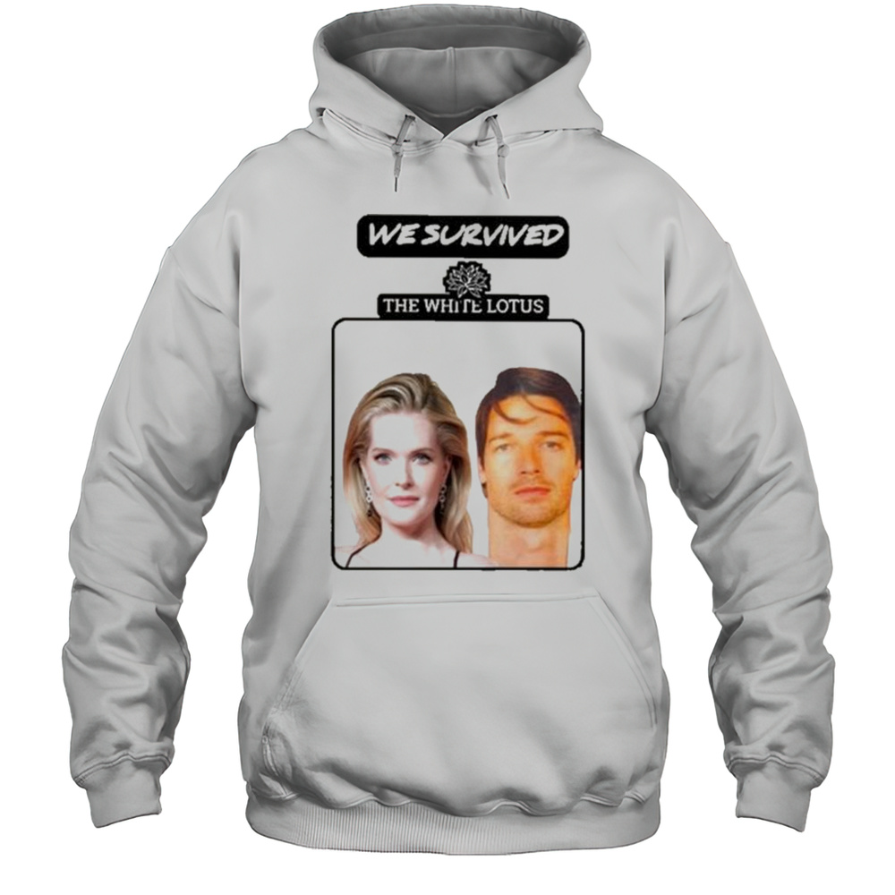 Patrick Schwarzenegger Meghann Fahy We Survived The White Lotus T-shirt Unisex Hoodie
