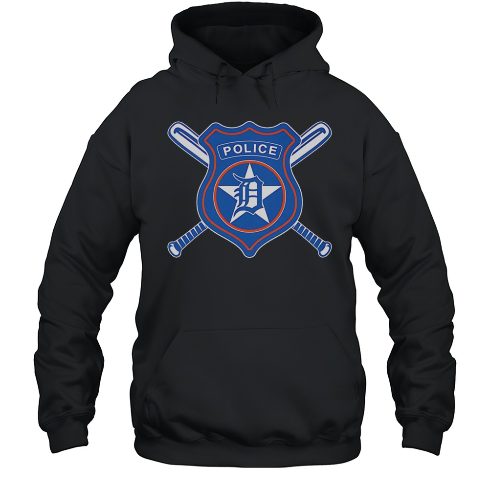 Police Badges Detroit Tigers Baseball Shirt Unisex Hoodie