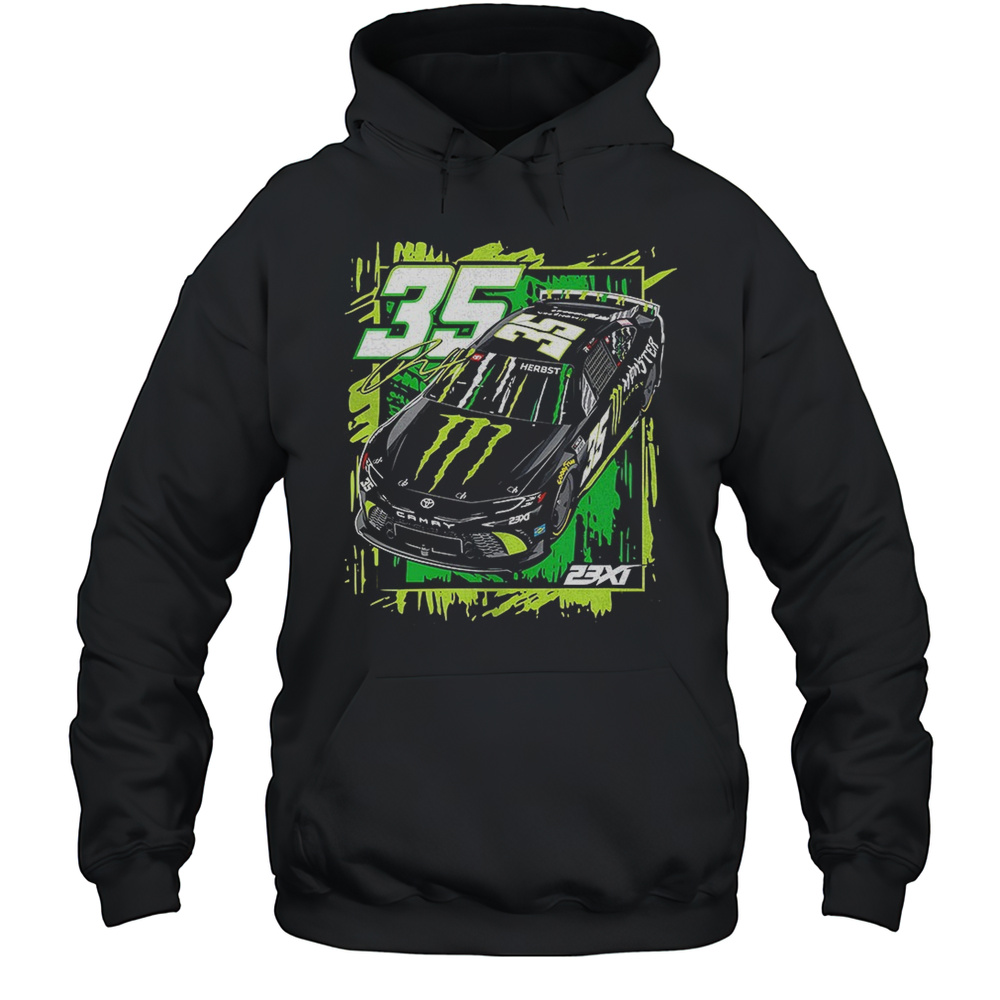 Riley Herbst Monster Energy Car Number 35 23XI Toyota Camry Shirt Unisex Hoodie