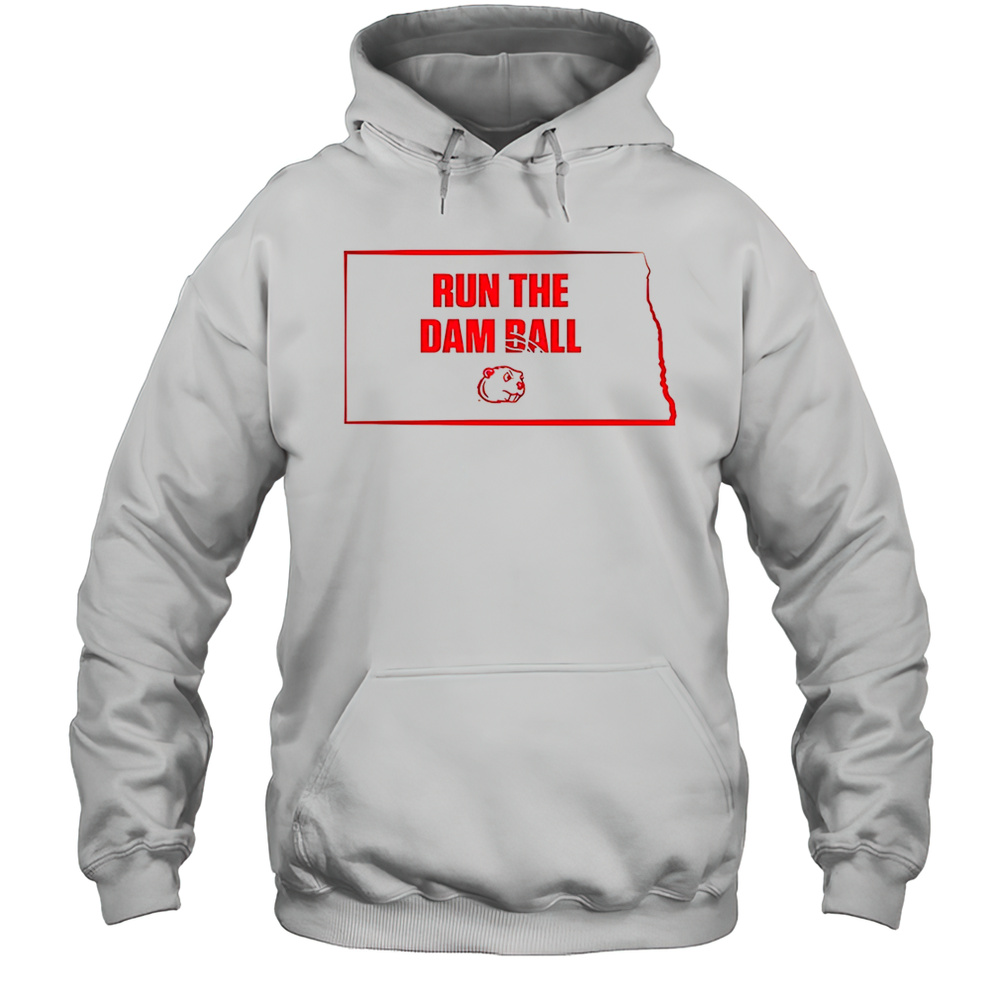 Run The Damn Ball Minot State Beavers Shirt Unisex Hoodie