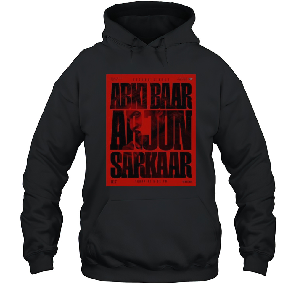 Second Single Abki Baar Arjun Sarkaar May 1 2025 Hit 3 Nani T-shirt Unisex Hoodie