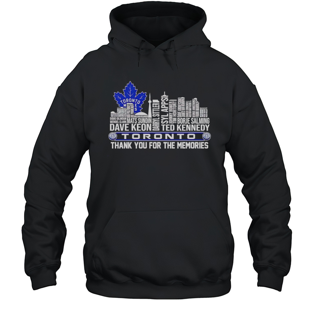 Skyline Players Name Toronto Maple Leafs Thank You For The Memories Shirt Unisex Hoodie