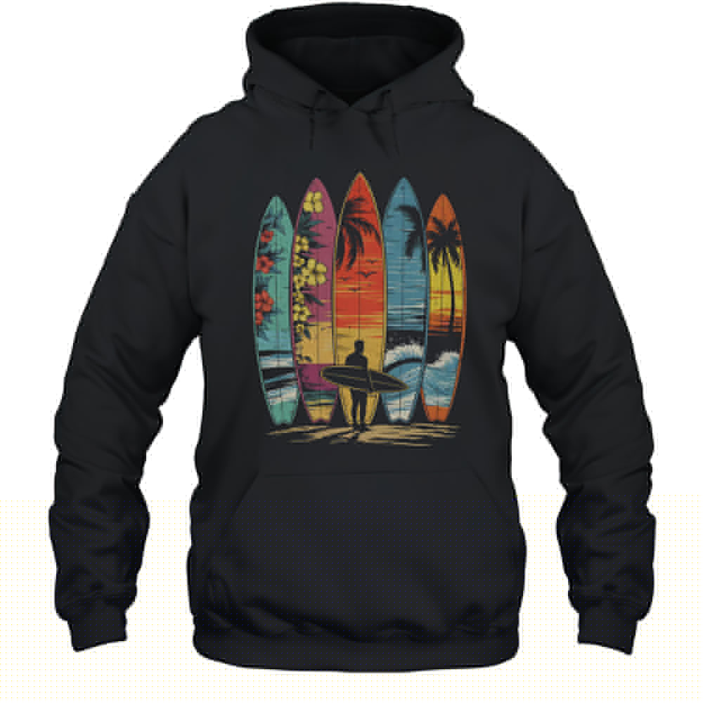 Surfboarder Hawaii Wave Surfing Lover Beach Surfer Men Women Shirt Unisex Hoodie