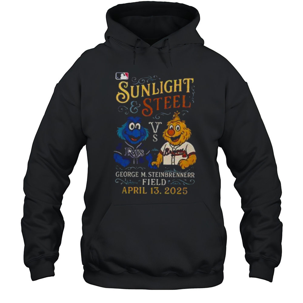 Tampa Bay Rays Vs Atlanta Braves Sunlight Steel George M. Steinbrenner Field Shirt Unisex Hoodie