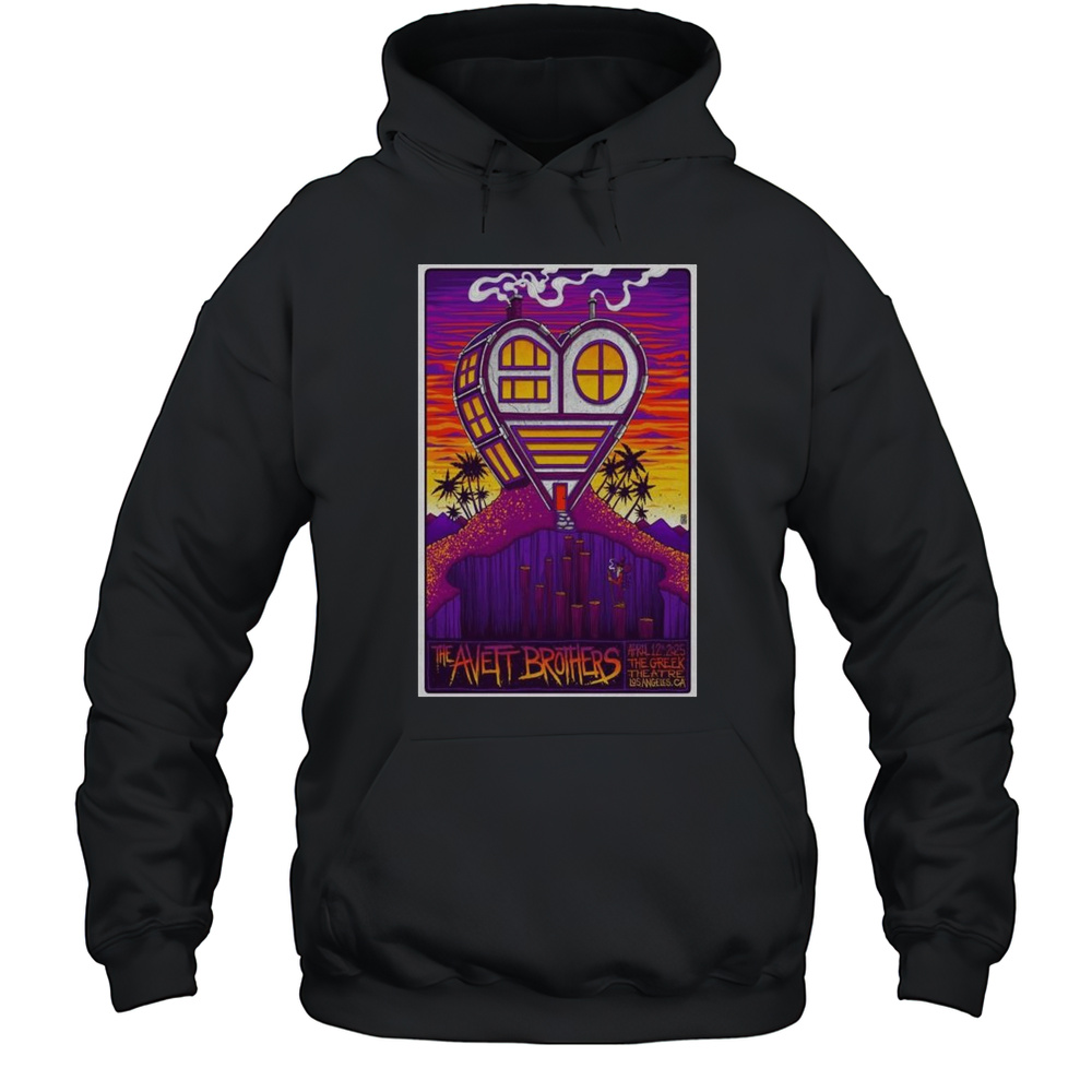 The Avett Brothers Show Apr 12 2025 Greek Theatre Los Angeles CA T-shirt Unisex Hoodie