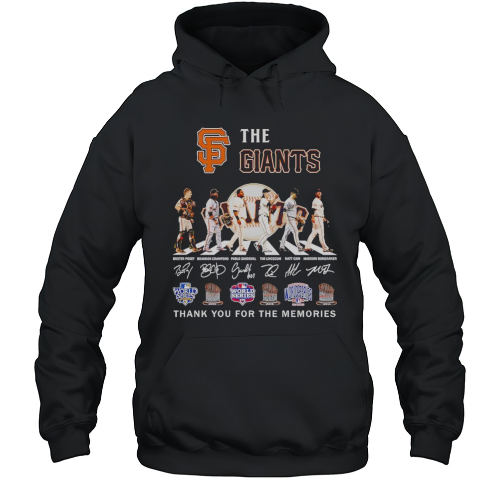 The San Francisco Giants Abbey Road Thank You For The Memories Shirt Unisex Hoodie