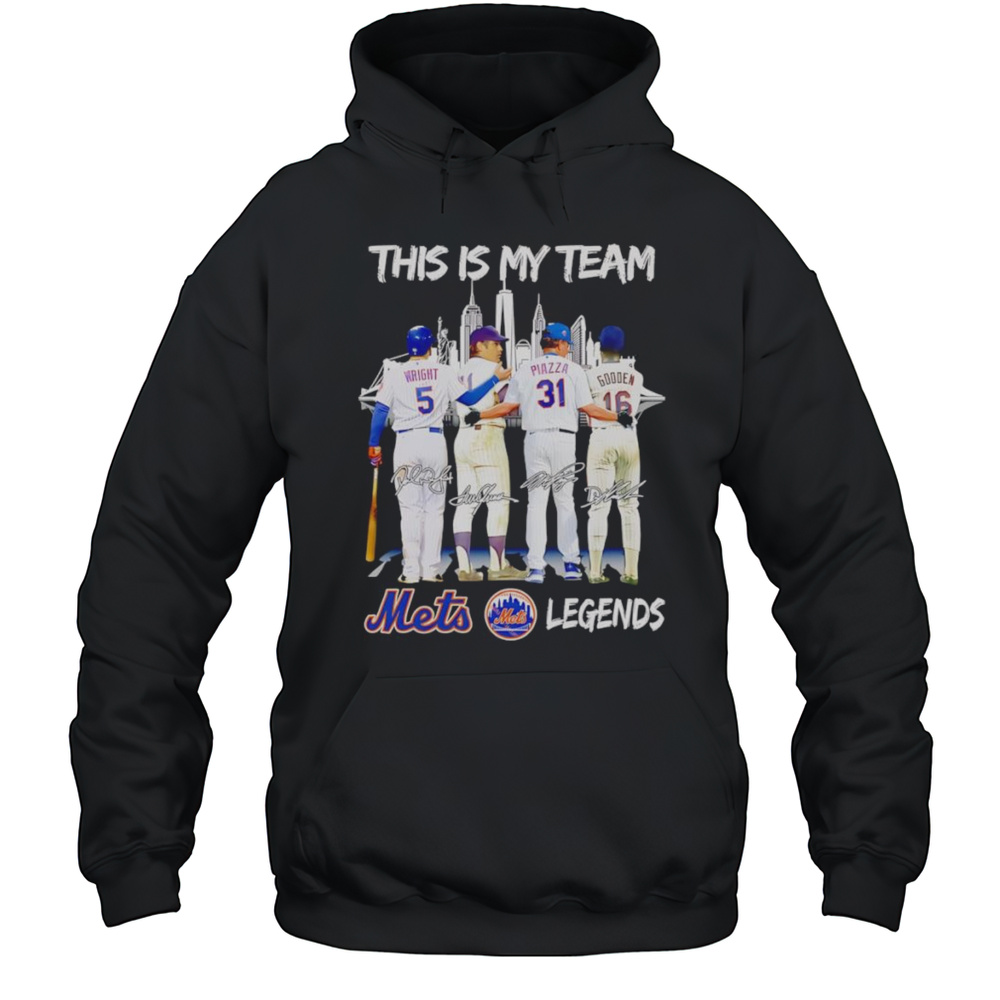 This Is My Team Mets Legends Signature Shirt Unisex Hoodie