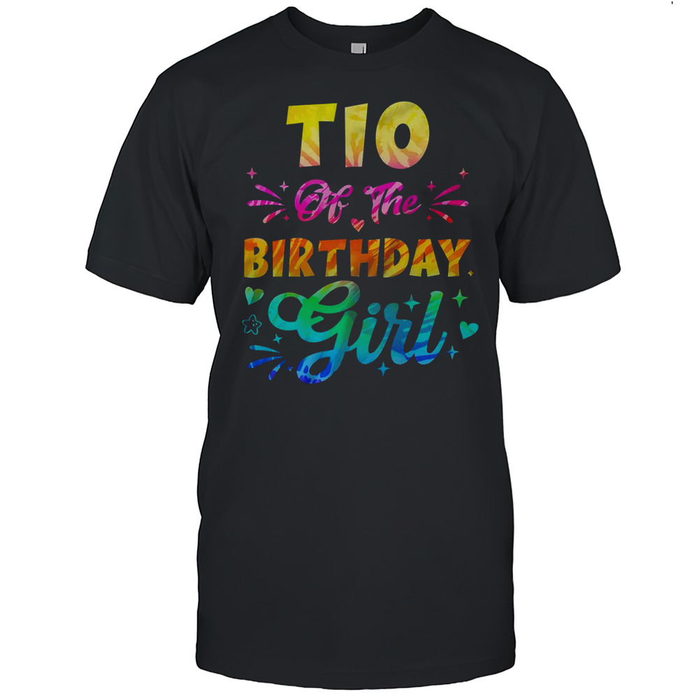 Tio Of The Birthday Girl Tie Dye 1st Birthday Family Shirt
