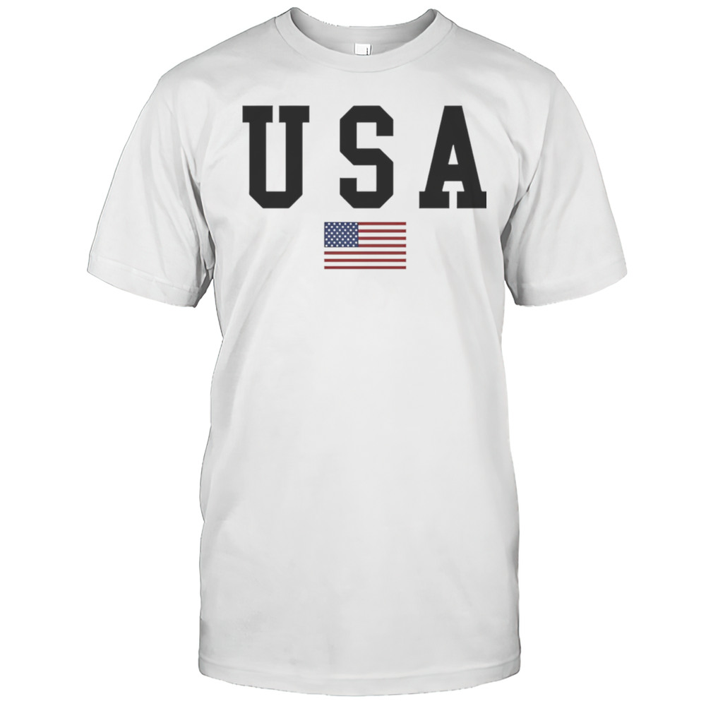 USA Flag Print Shirt