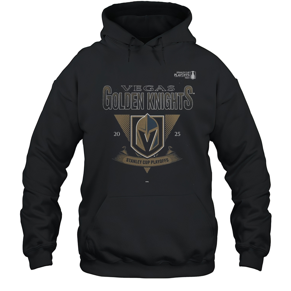 Vegas Golden Knights 2025 Stanley Cup Playoffs Crossbar Tri-Blend Shirt Unisex Hoodie