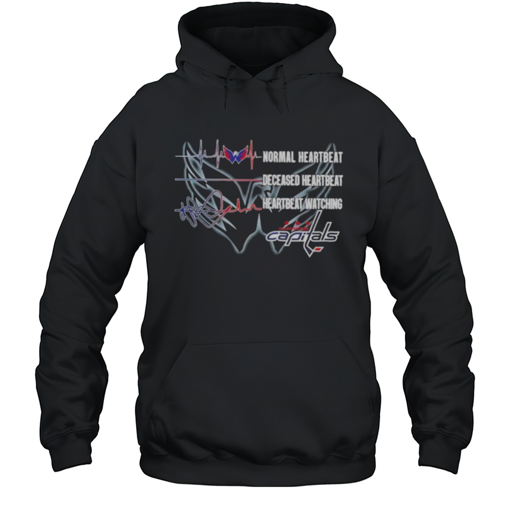 Washington Capitals Heartbeat Watching Shirt Unisex Hoodie