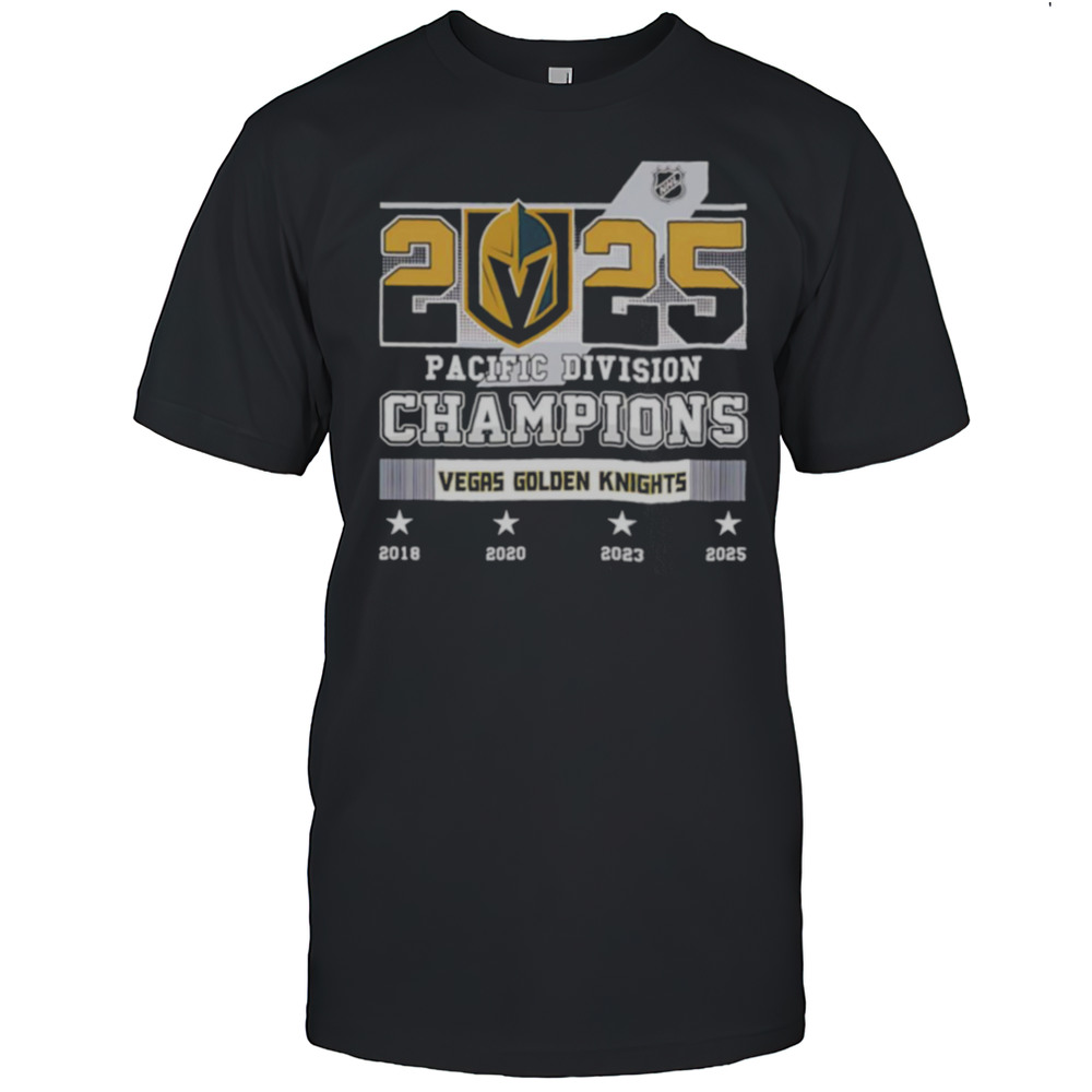 2025 Pacific Division Champions Vegas Golden Knights Shirt