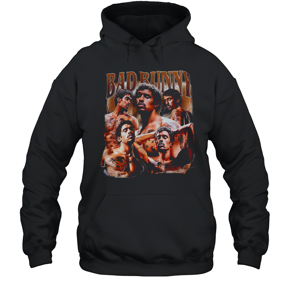 Bad Bunny Thunder Vintage Shirt Unisex Hoodie