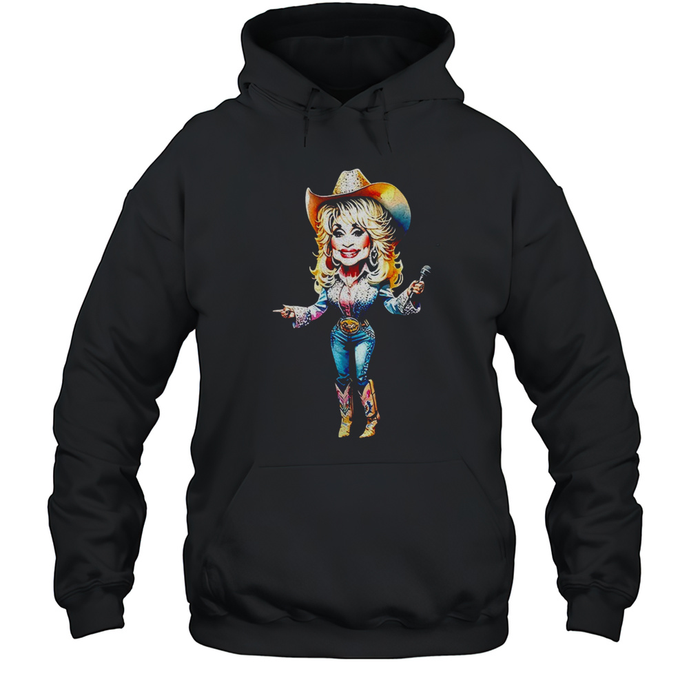Dolly Parton Caricature Shirt Unisex Hoodie