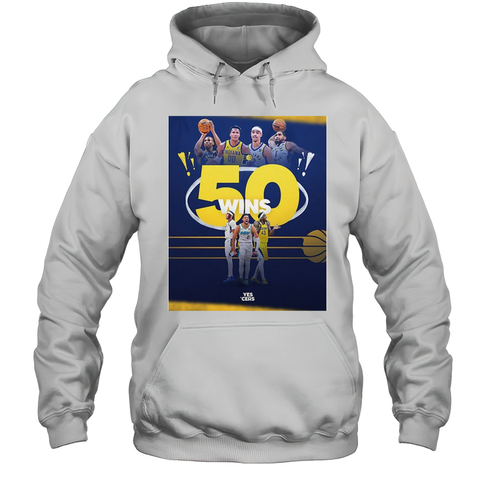 Indiana Pacers 50 Wins Shirt Unisex Hoodie