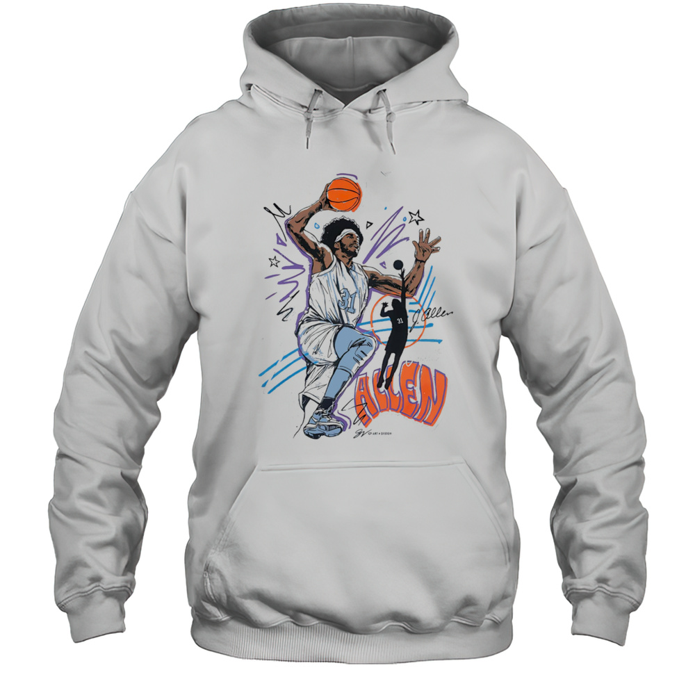 Jarrett Allen Sketch Shirt Unisex Hoodie