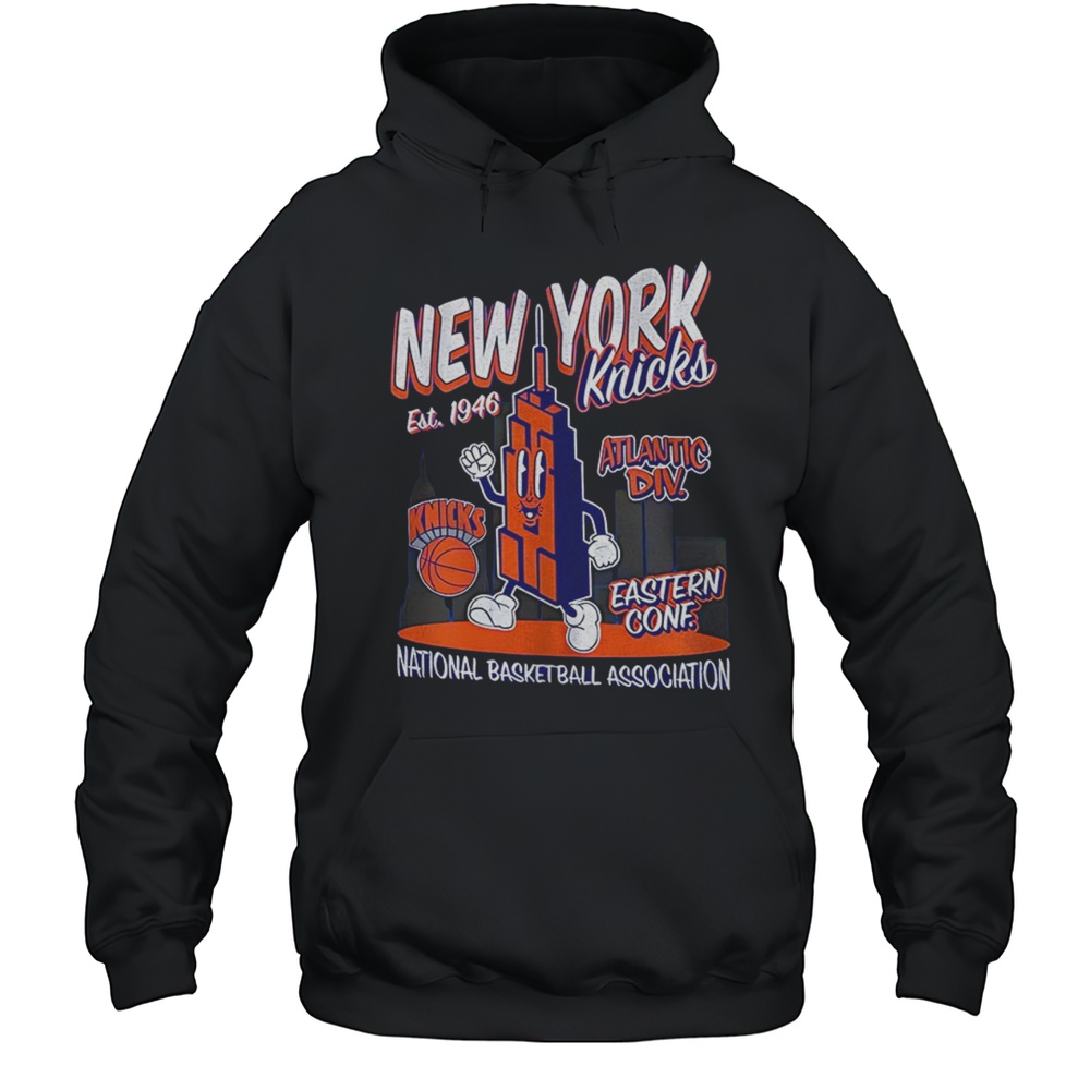 New York Knicks National BAsketball Association Mascot Script Est 1946 Shirt Unisex Hoodie