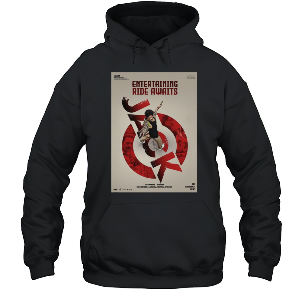 Poster Jack Entertaining Ride Awaits Star Boy Siddu In Cinemas Now Bvsn Prasad Bhaskar 2025 T-shirt Unisex Hoodie