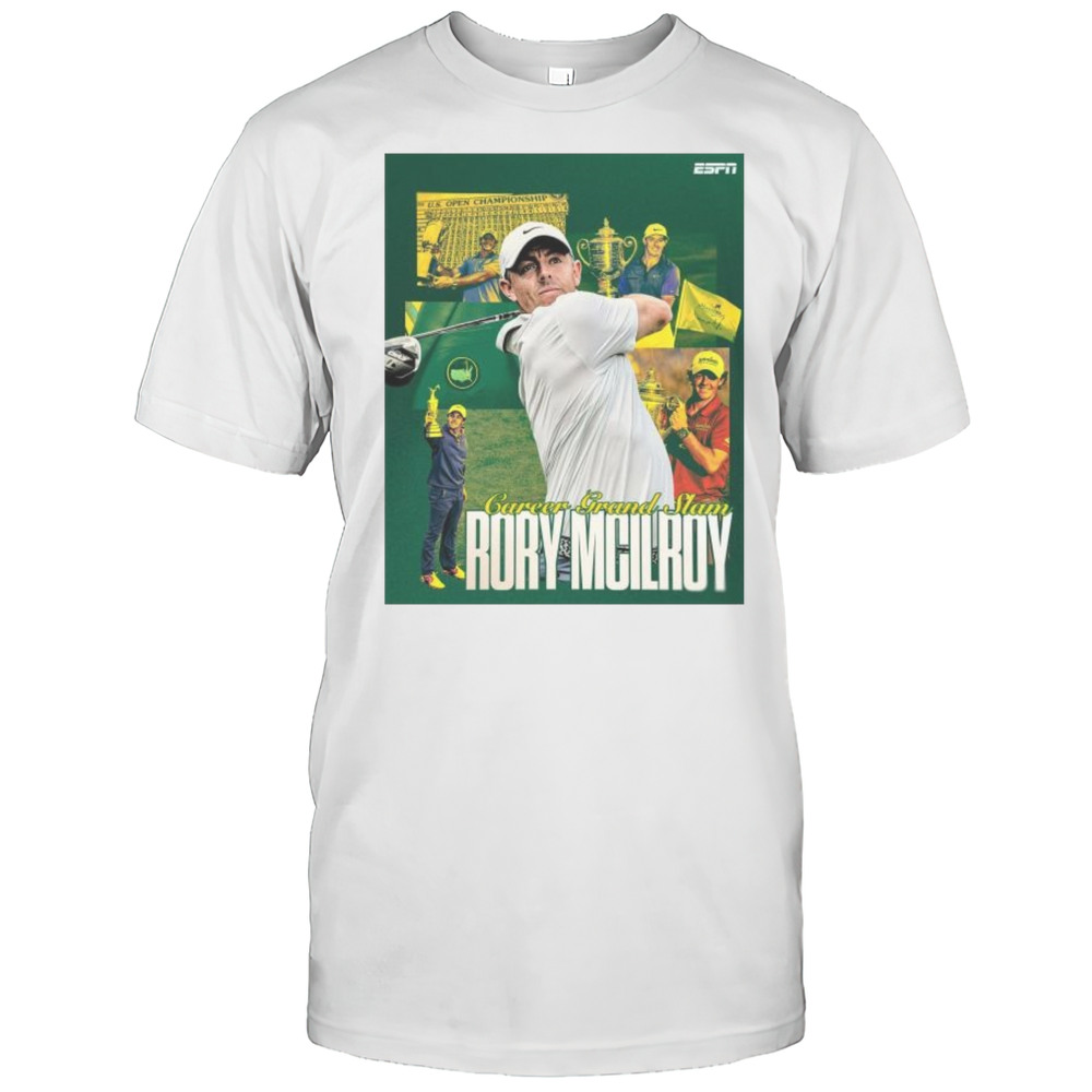 Rory McIlroy Wins The Masters And Becomes The Sixth Mens Golfer To Complete The Career Grand Slam 2025 T-shirt