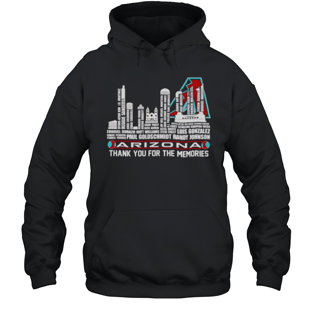 Skyline Players Name Arizona Diamondbacks Thank You For The Memories Shirt Unisex Hoodie