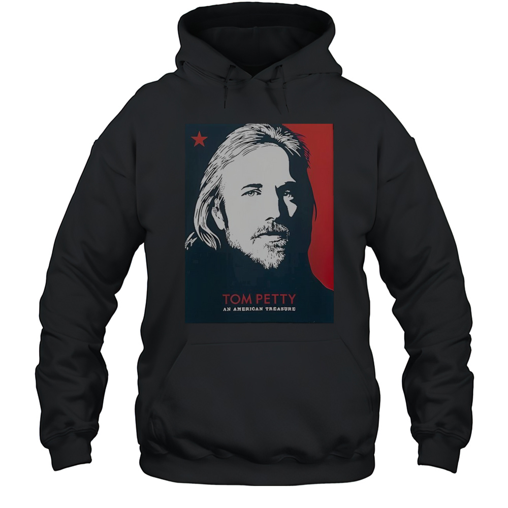 Tom Petty An American Treasure Lost  Found Blue And Red Version T-Shirt Unisex Hoodie