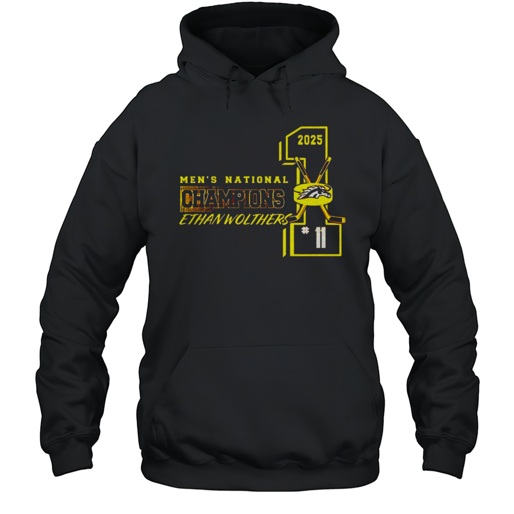 Ethan Wolthers Western Michigan Broncos NIL 2025 National Champions Shirt Unisex Hoodie
