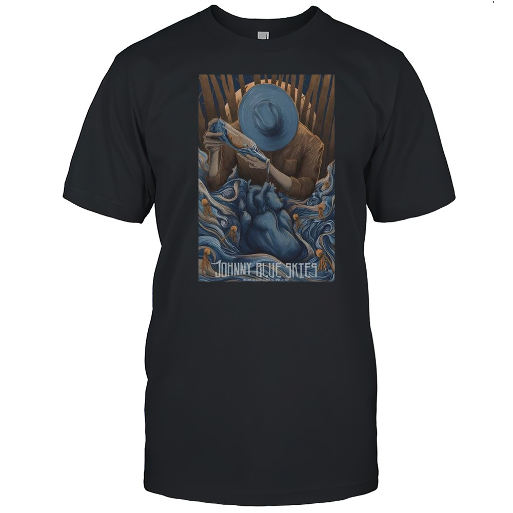 Johnny Blue Skies Mission Ballroom Denver CO Apr 14 2025 Tour T-shirt