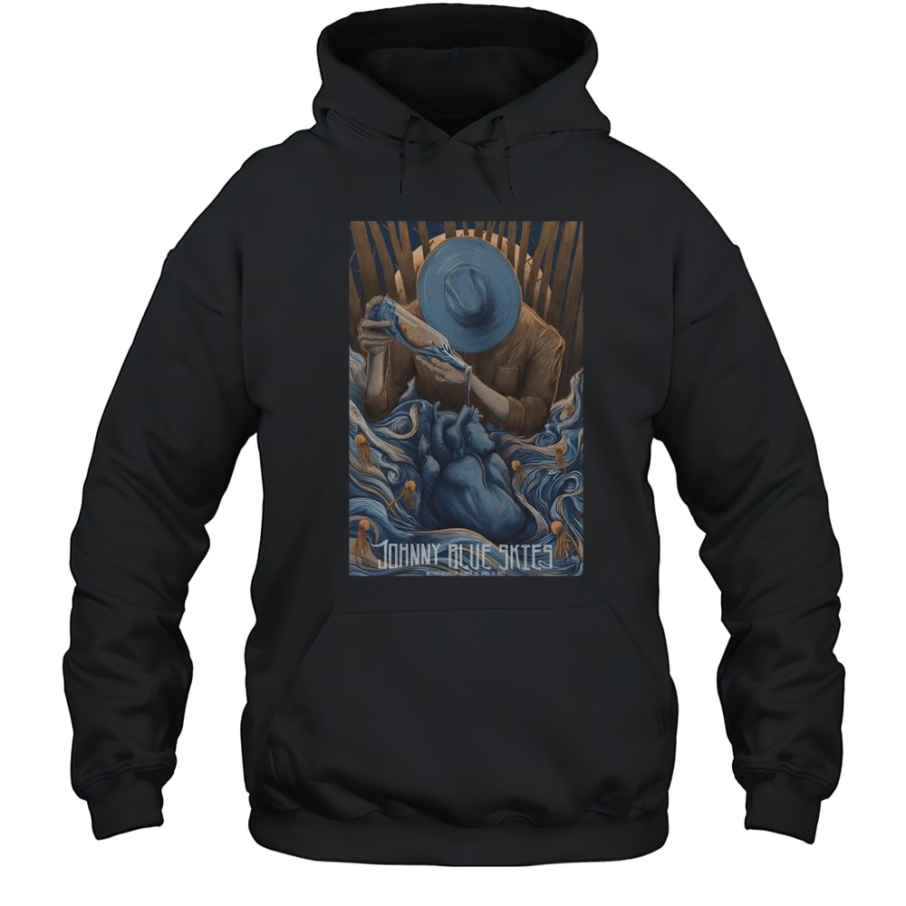 Johnny Blue Skies Mission Ballroom Denver CO Apr 14 2025 Tour T-shirt Unisex Hoodie