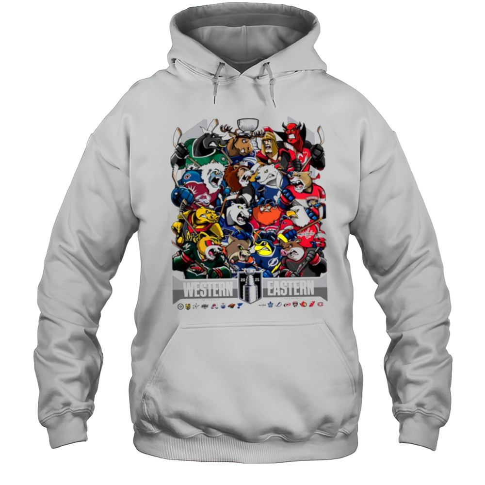 2025 Western Eastern Hockey Mascots Team Shirt Unisex Hoodie