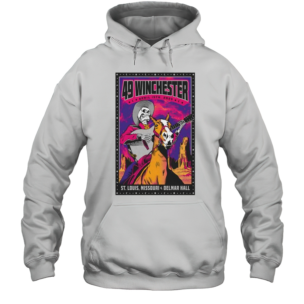 49 Winchester Delmar Hall Saint Louis MO Apr 15 2025 Concert T-shirt Unisex Hoodie