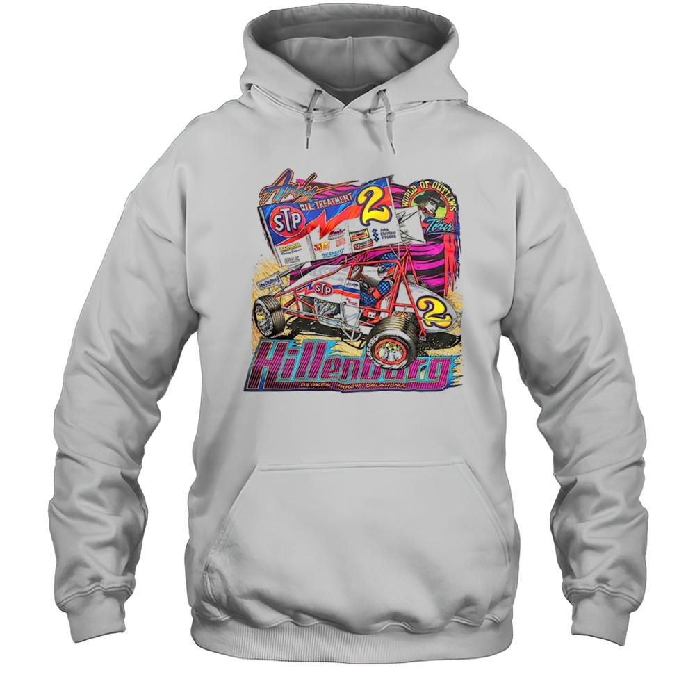 Andy Hillenburg STP World Of Outlaws Sprint Car Racing Vintage Shirt Unisex Hoodie