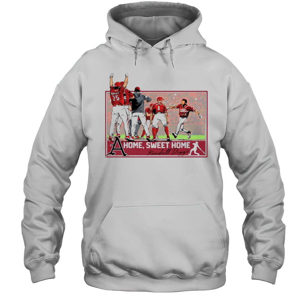 Arkansas Razorbacks Baseball Home Sweet Home Kendall Diggs NCAA 2025 T-shirt Unisex Hoodie