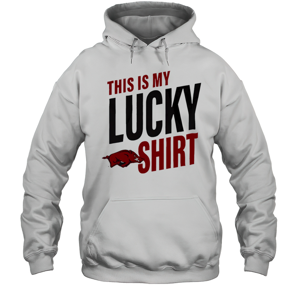 Arkansas Razorbacks This Is My Lucky Shirt Unisex Hoodie