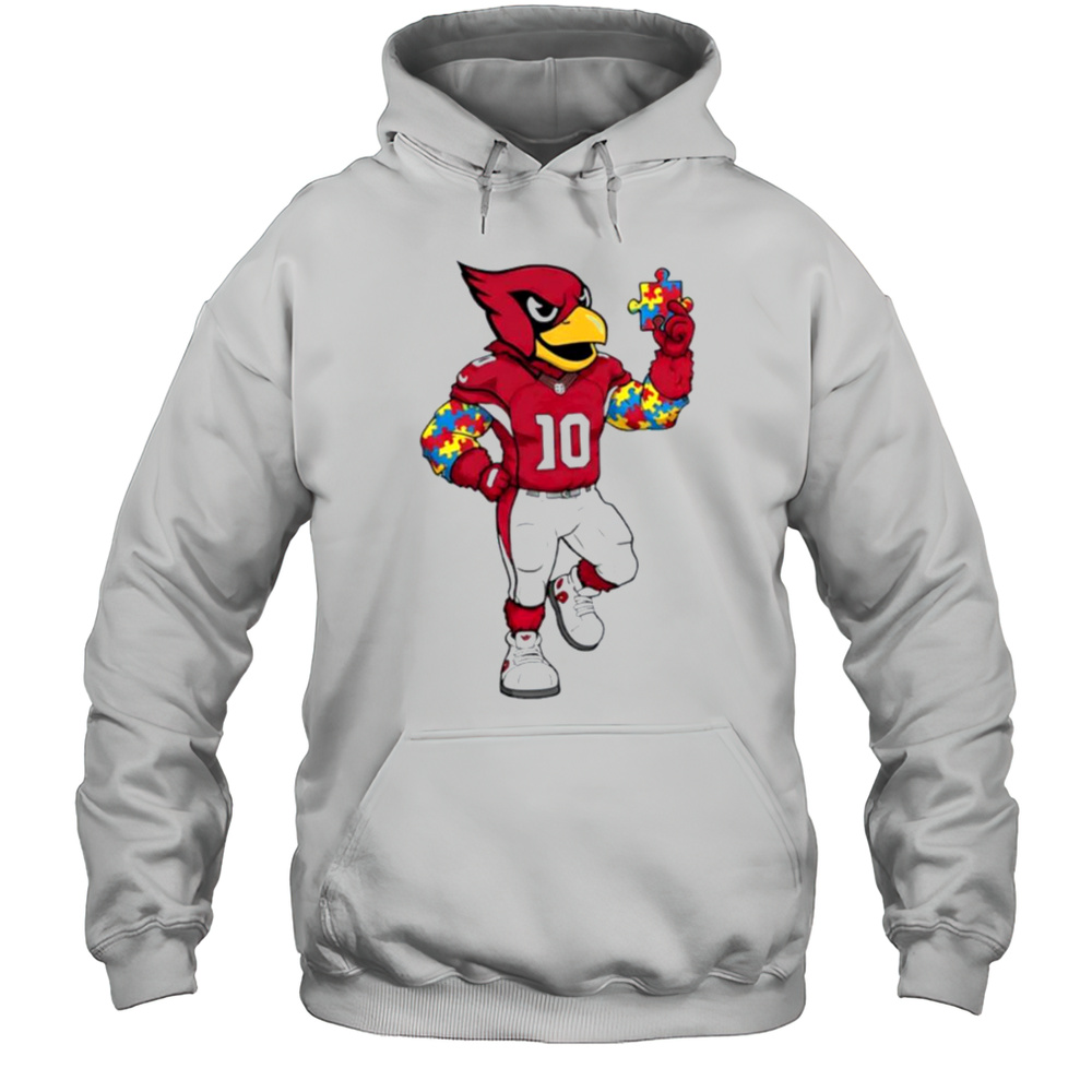 Autism Awareness Arizona Cardinals Mascot 2025 Shirt Unisex Hoodie
