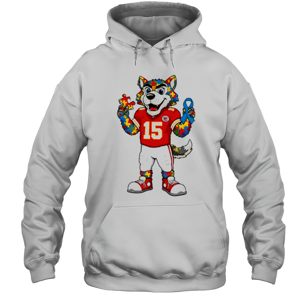 Autism Awareness Kansas City Chiefs Mascot 2025 Shirt Unisex Hoodie