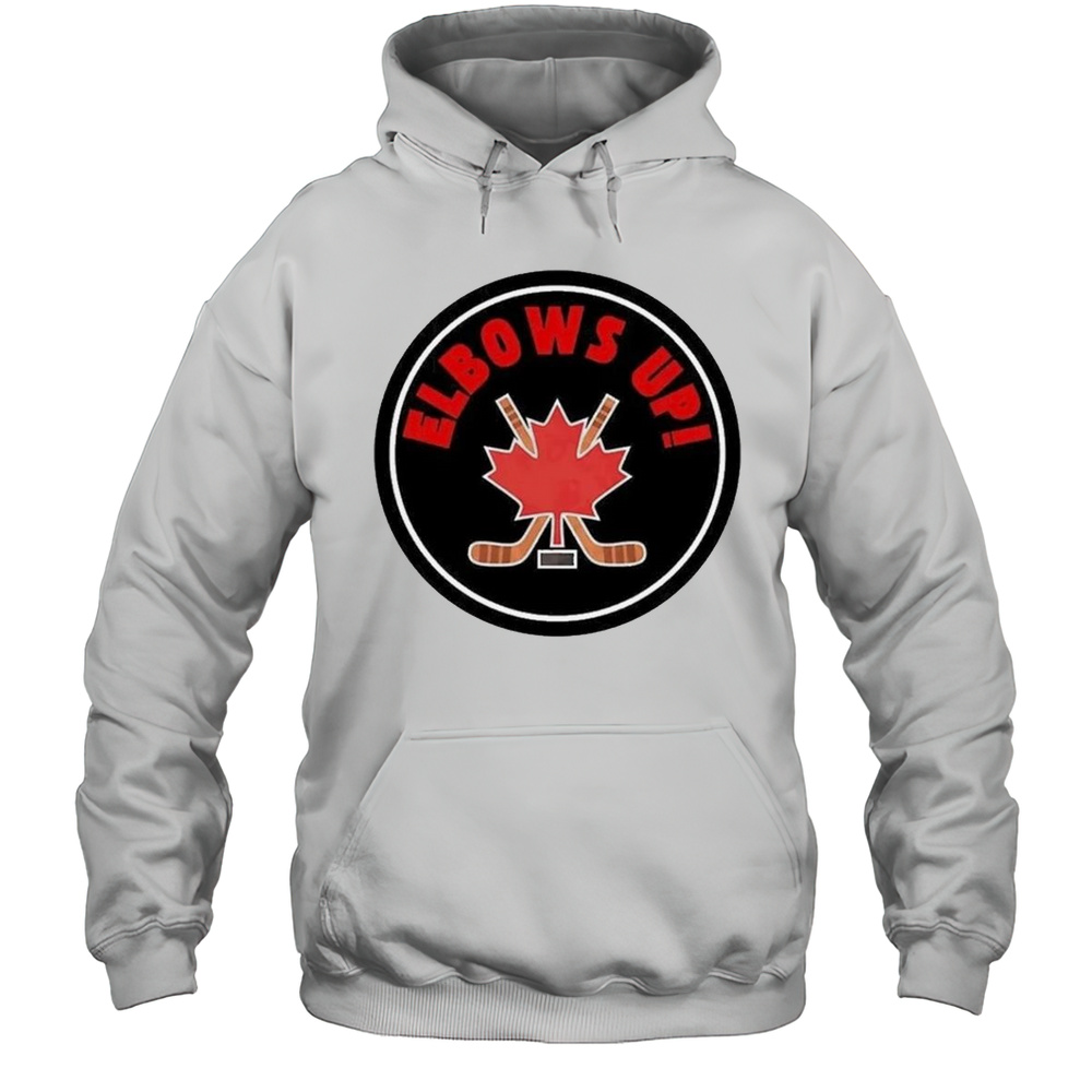 Canada Hockey Elbows Up Logo Shirt Unisex Hoodie