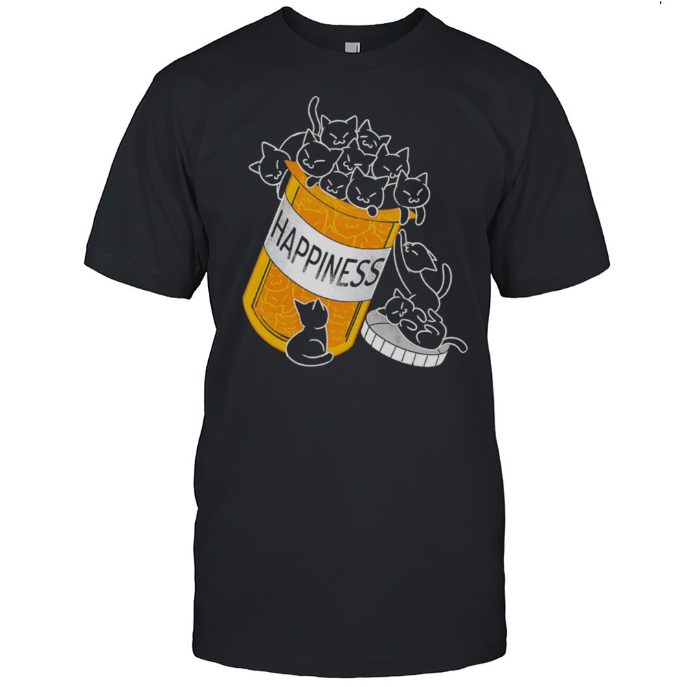 Cats Are My Happiness Medicine Shirt