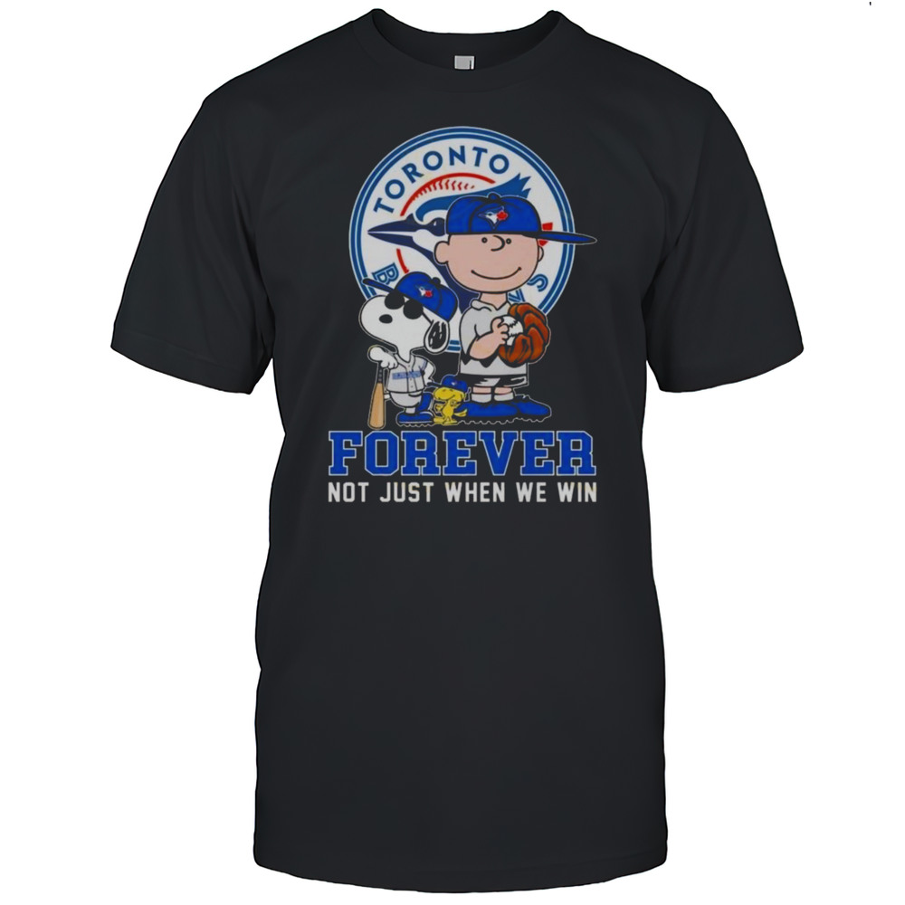 Charlie Brown Snoopy And Woodstock Toronto Blue Jays Forever Not Just When We Win Shirt