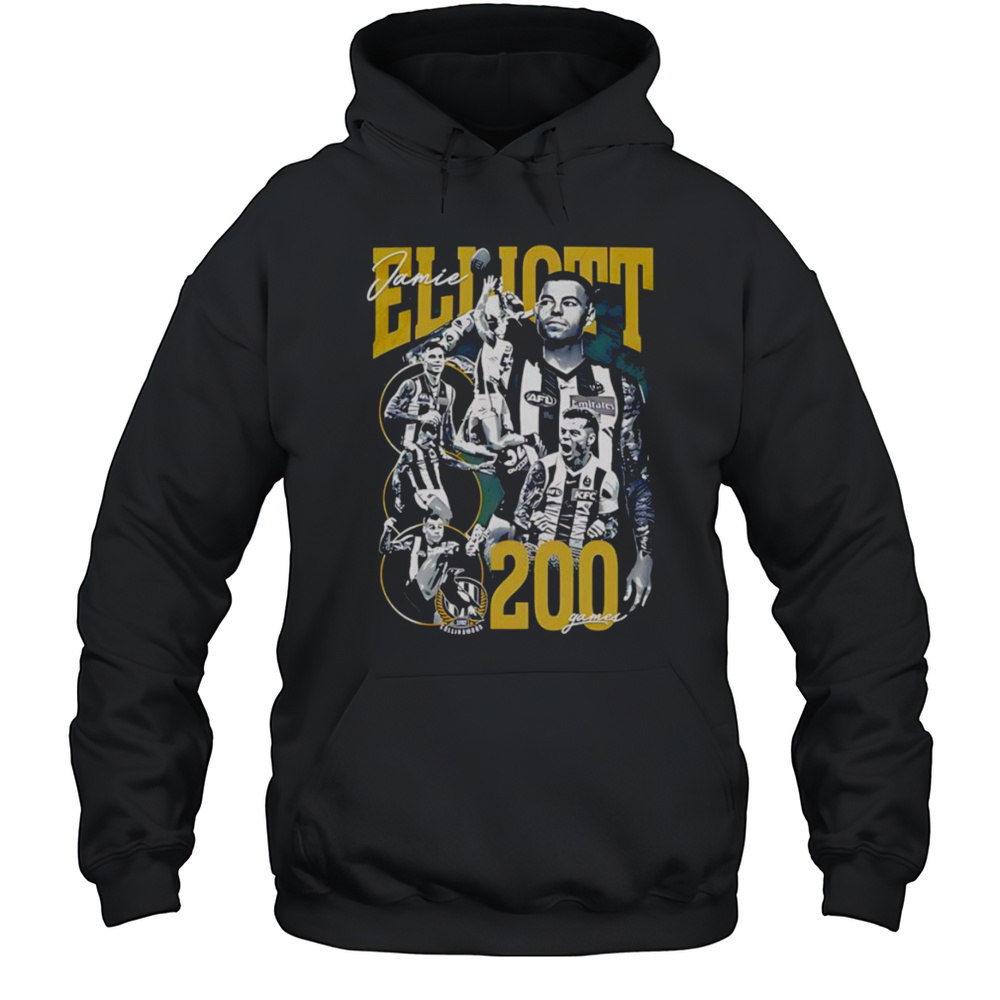 Collingwood Jamie Elliott 200 Shirt Unisex Hoodie