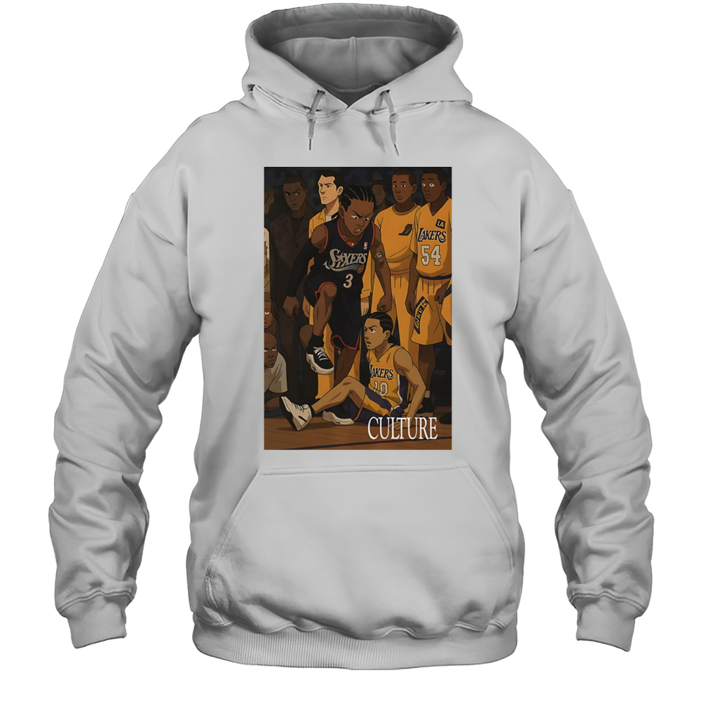 Culture Allen Iverson Stepover Cartoon Shirt Unisex Hoodie