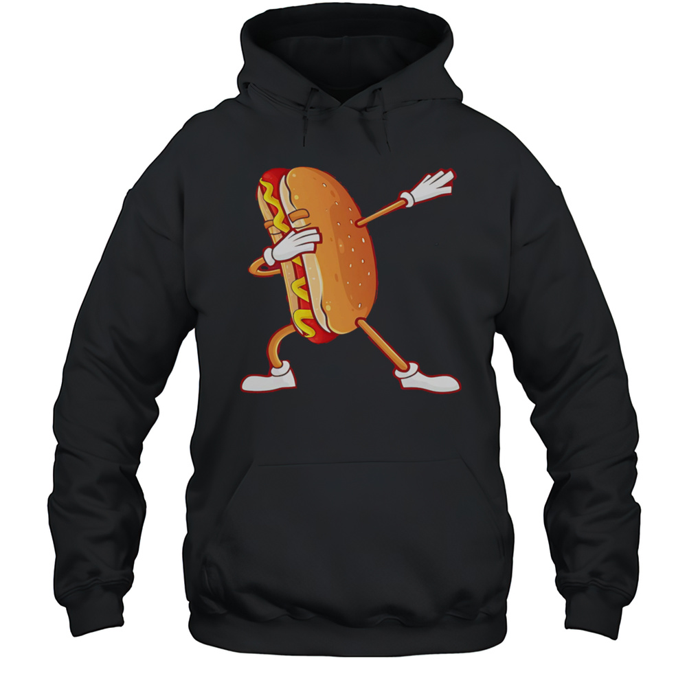 Cute Dabbing Hot Dog Shirt Unisex Hoodie