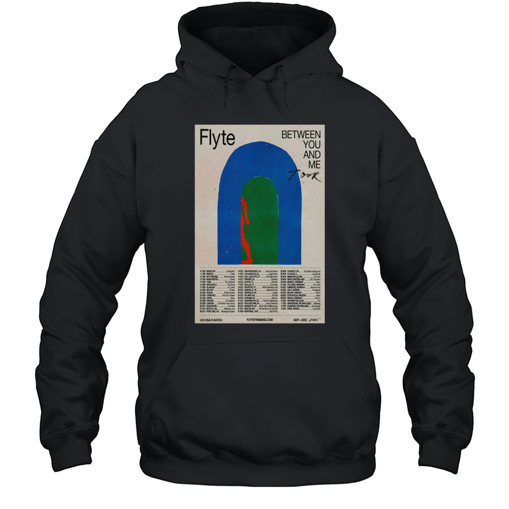 Flyte Between You And Me Tour 2025 10 Sep Brighton Concorde 2 11 Sep Bristol Trinity T-shirt Unisex Hoodie