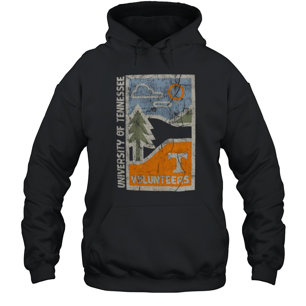 Graphite Tennessee Volunteers Comfort Colors Minimal Vista Distressed Graphics T Shirt Unisex Hoodie