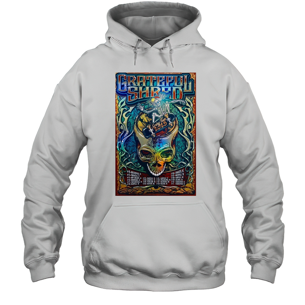 Grateful Shred Spring Tour 2025 4-12 Brooksville Fl 4-13 Pensacola Fl T-shirt Unisex Hoodie