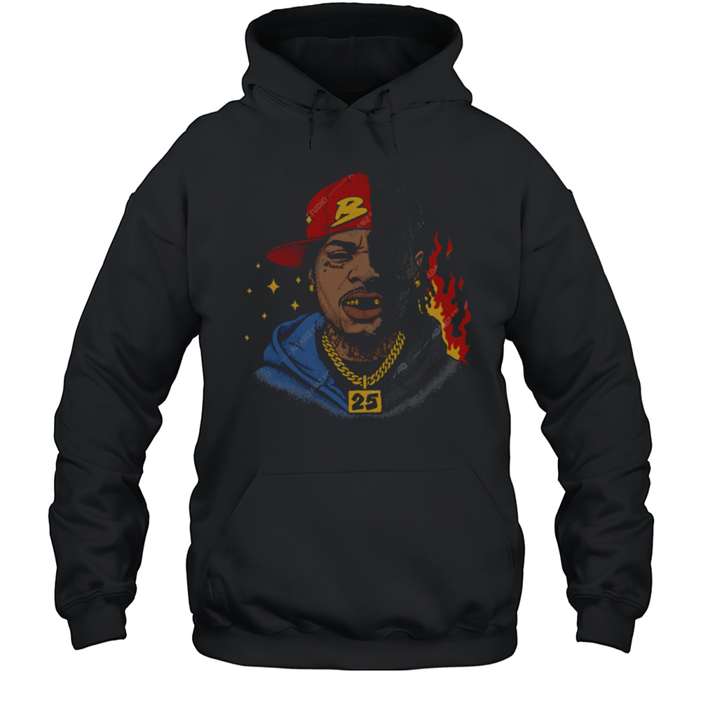 Half Human Half Skull Music Shirt Unisex Hoodie